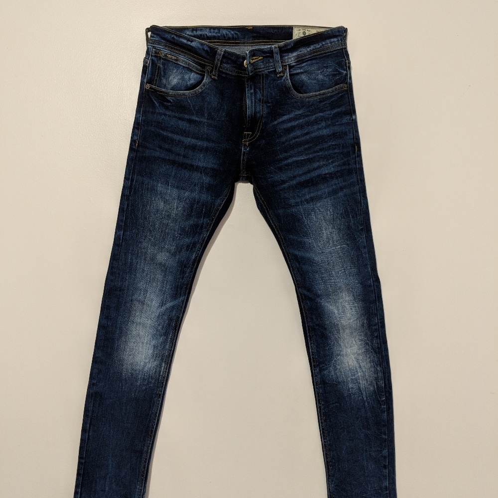 Mens Zara skinny jeans dark blue size 30